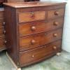 19th Century mahogany bow front chest of drawers_4