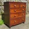 19th Century mahogany bow front chest of drawers_1