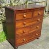 19th Century mahogany bow front chest of drawers_3