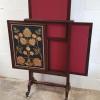 Antique Mahogany 3 Panel Extending Fire Screen in excellent condition 
