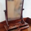 Detail of Elegant Victorian Mahogany Toilet Mirror With Barrel Drawers and Flamed Mahogany Flame Mahogany Veneer - Roberts Restoration Project Image 1