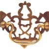 Detail of Solid Brass Decorative Pierced Plate Handles New Old Stock - Roberts Restoration Project Image 2