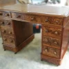 Burr-walnut Knee-hole desk