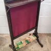 Antique Mahogany Adjustable Firescreen Table_4